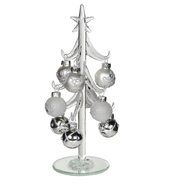 White And Silver Bauble Tree