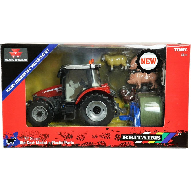 Britains Massey Ferguson 5612 Tractor Playset 1:32 Scale