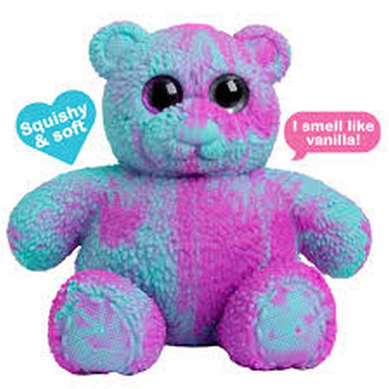 BTF SoftT 24cm Scented Glow In The Dark Bear - Pink & Aqua