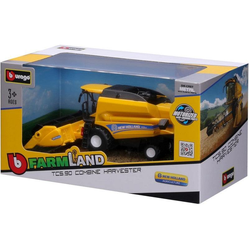 Bburago 18cm New Holland TC5.90 Combine Harvester With Grain Header