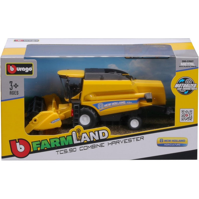 Bburago 18cm New Holland TC5.90 Combine Harvester With Grain Header