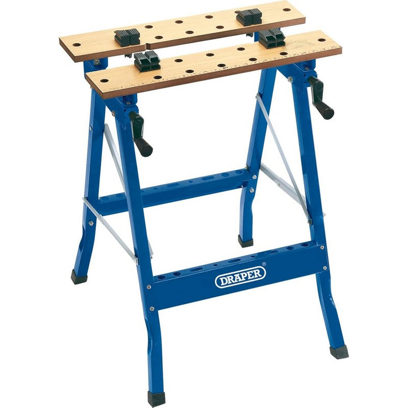 Draper Wooden Top With Markings Fold Down Work Bench - 600mm