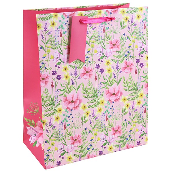 Floral Gift Bag - Various Sizes Available