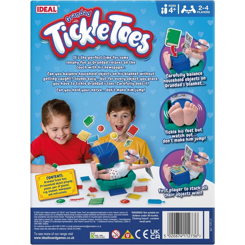 Ideal Grandad Tickle Toes Board Game Age 4+