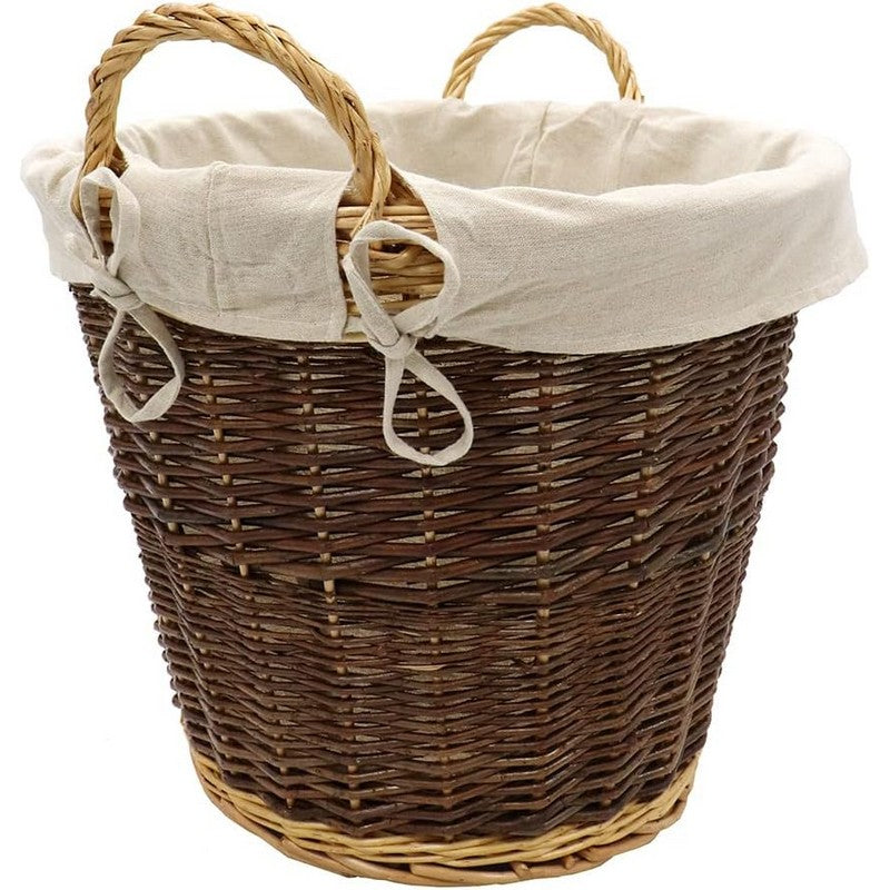 JVL Large Cotton Log Basket Liner - Natural