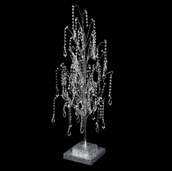 Small 45cm Silver Crystal Tree