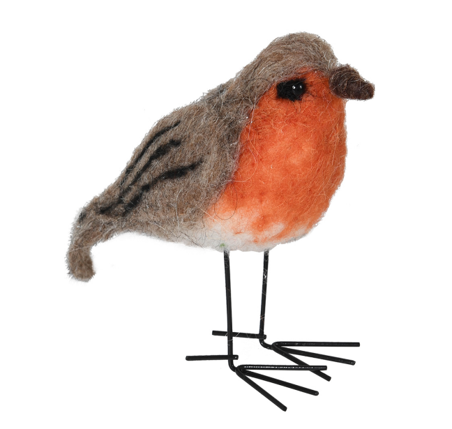 Felt Standing Robin