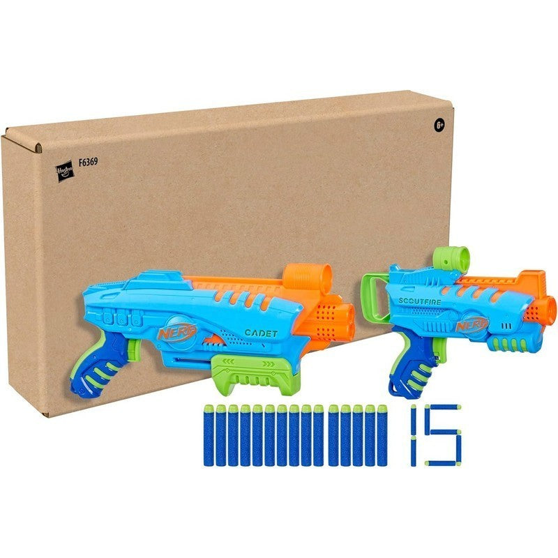 Nerf Elite Junior Ultimate Starter Set Inc 2 Blasters & 15 Nerf Bullets