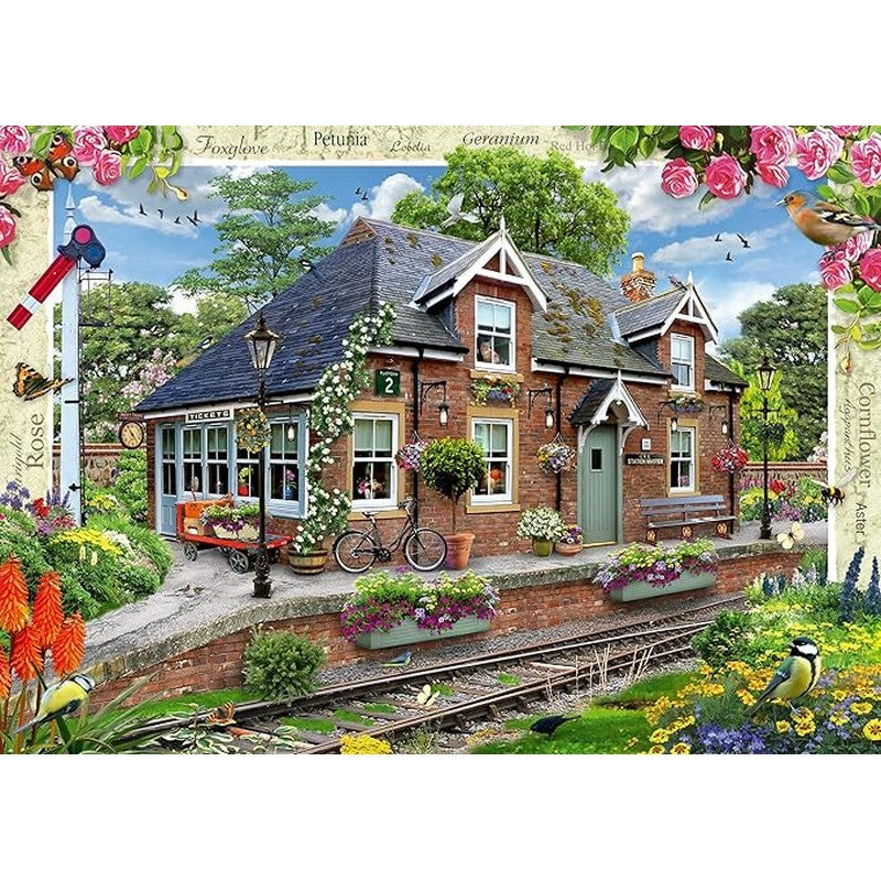 Ravensburger Country Cottage Collection - Railway Cottage - 1000 Piece Jigsaw