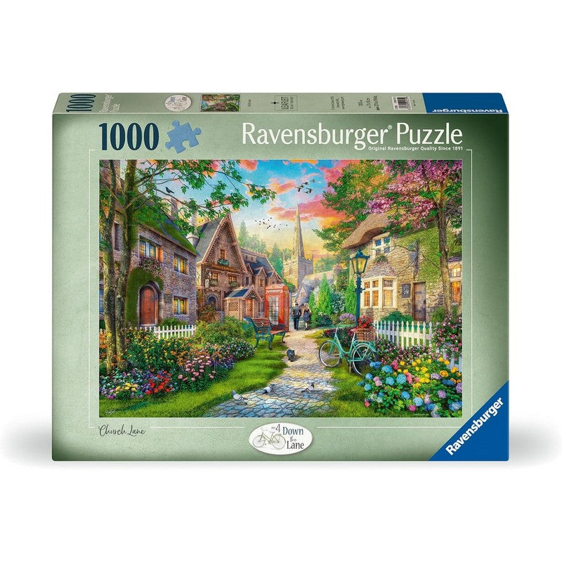 Ravensburger Down the Lane No.4 Church Lane - 1000 Piece Jigsaw