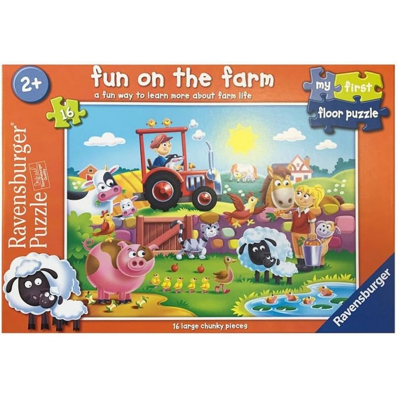 Ravensburger Fun on the Farm My First - 16 Piece Floor Puzzle