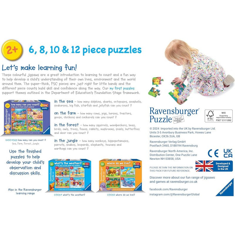 Ravensburger How Many Can You Count? (6,8,10,12) Piece Jigsaws