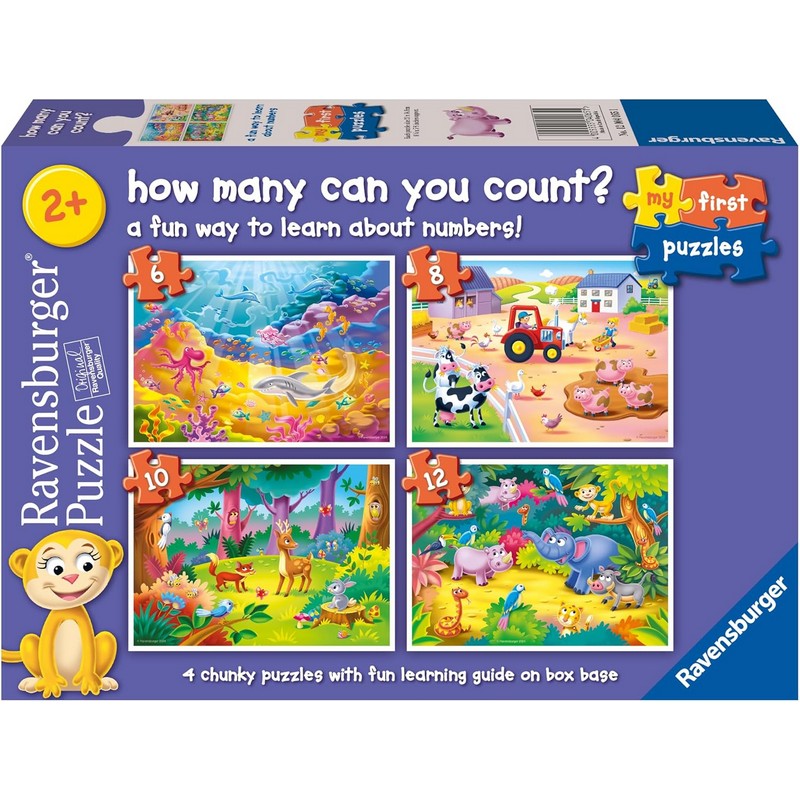 Ravensburger How Many Can You Count? (6,8,10,12) Piece Jigsaws