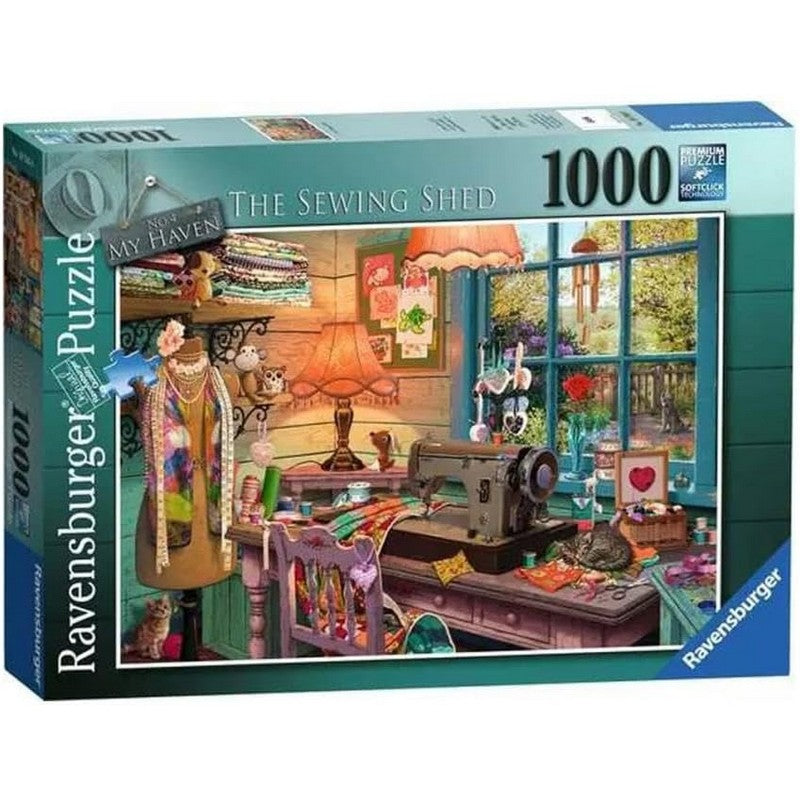 Ravensburger My Haven No 4 The Sewing Shed - 1000 Piece Jigsaw