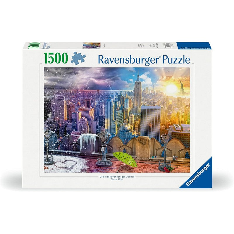 Ravensburger New York Summer and Winter - 1500 Piece Jigsaw