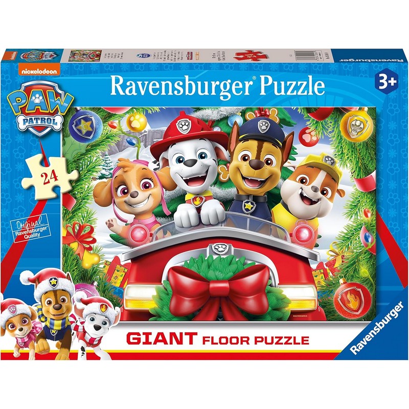 Ravensburger Paw Patrol Christmas Giant Floor Puzzle - 24 Piece Jigsaw