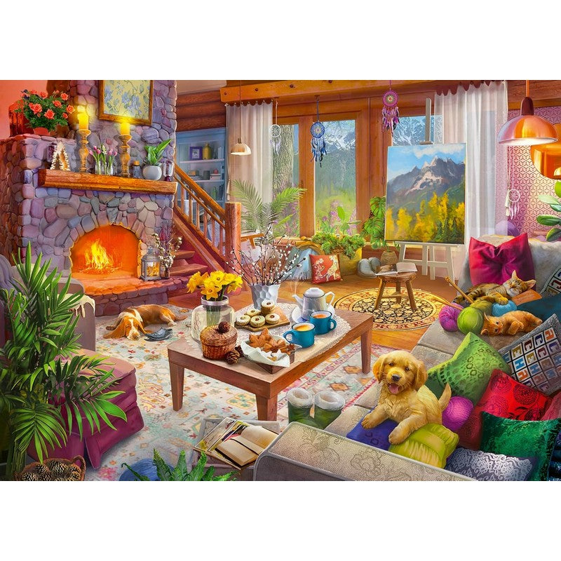 Ravensburger Cosy Cabin - 1000 Piece Jigsaw