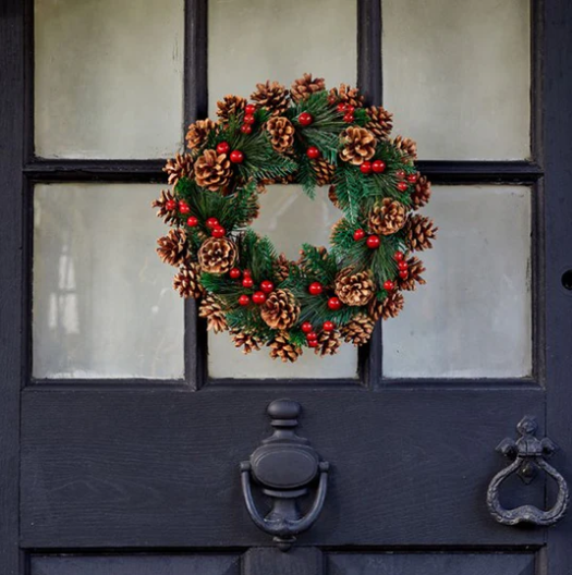 Three Kings Berry Burst Wreath 36cm