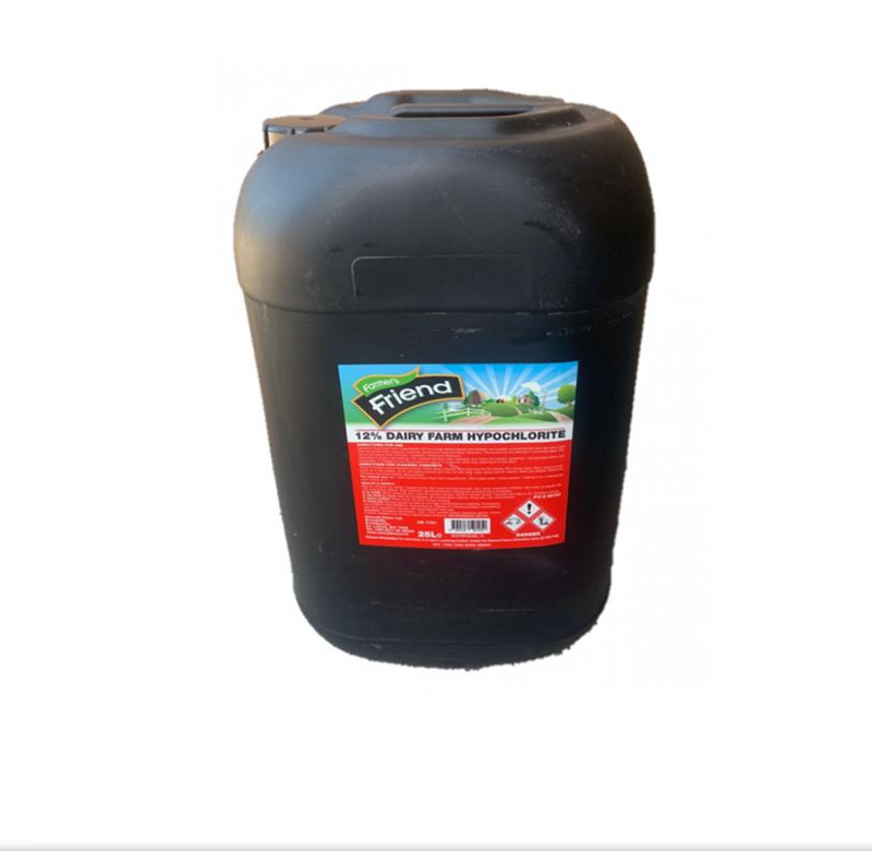 Farmers Friend Sodium Hypochlorite Acid 12% Centrachlor Red Label - 25L - *In Store Pick Up Only*