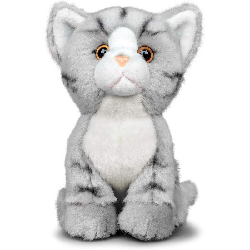 Tobar Animigos World Of Nature Grey Tabby Cat Soft Toy 20cm