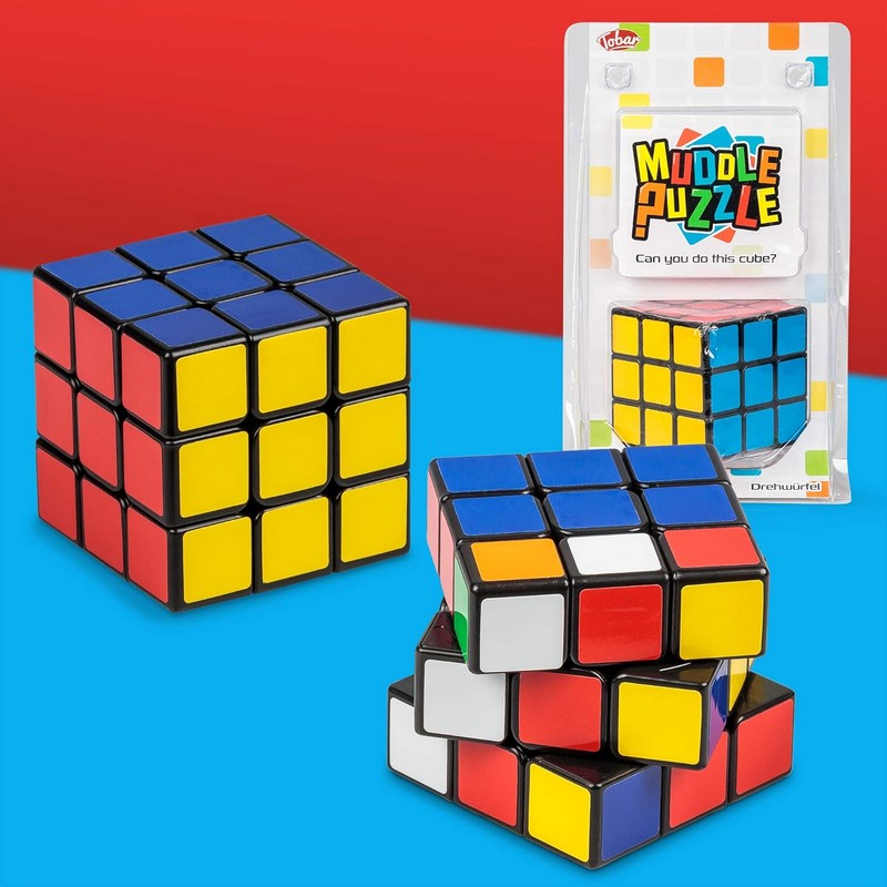 Tobar Muddle Puzzle Cube Toy With Coloured Sides