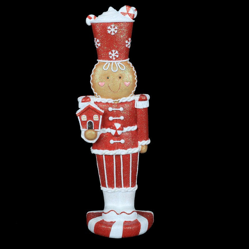 Polyresin Gingerbread Nutcracker 33cm