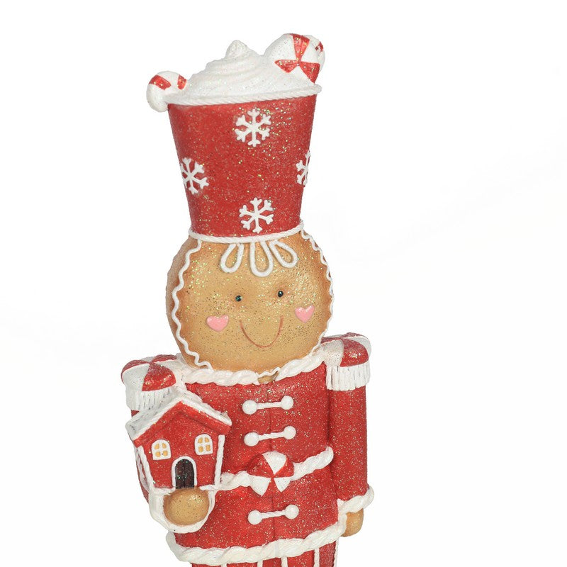 Polyresin Gingerbread Nutcracker 33cm