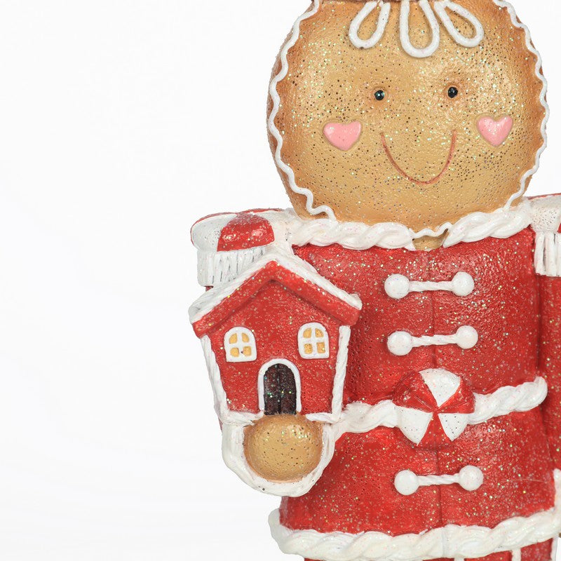 Polyresin Gingerbread Nutcracker 33cm