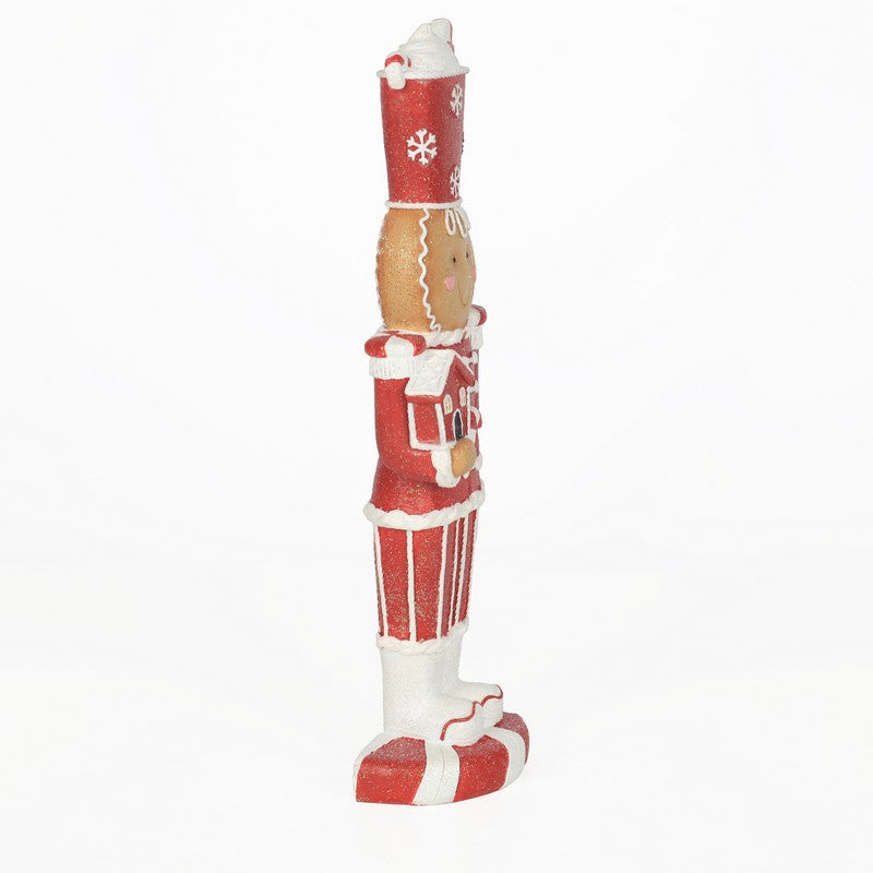 Polyresin Gingerbread Nutcracker 33cm