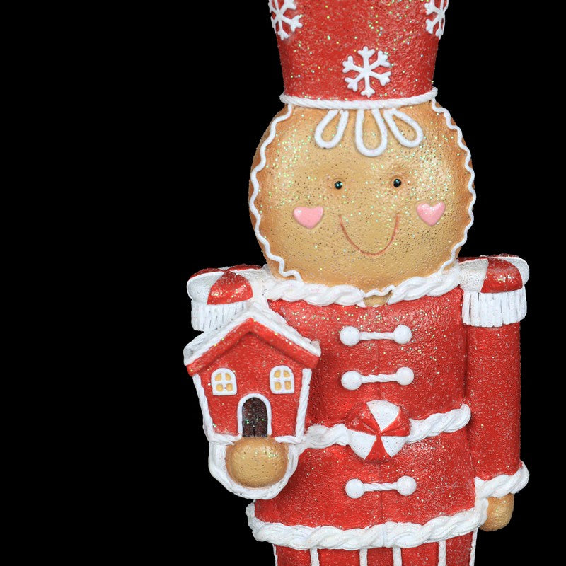 Polyresin Gingerbread Nutcracker 33cm