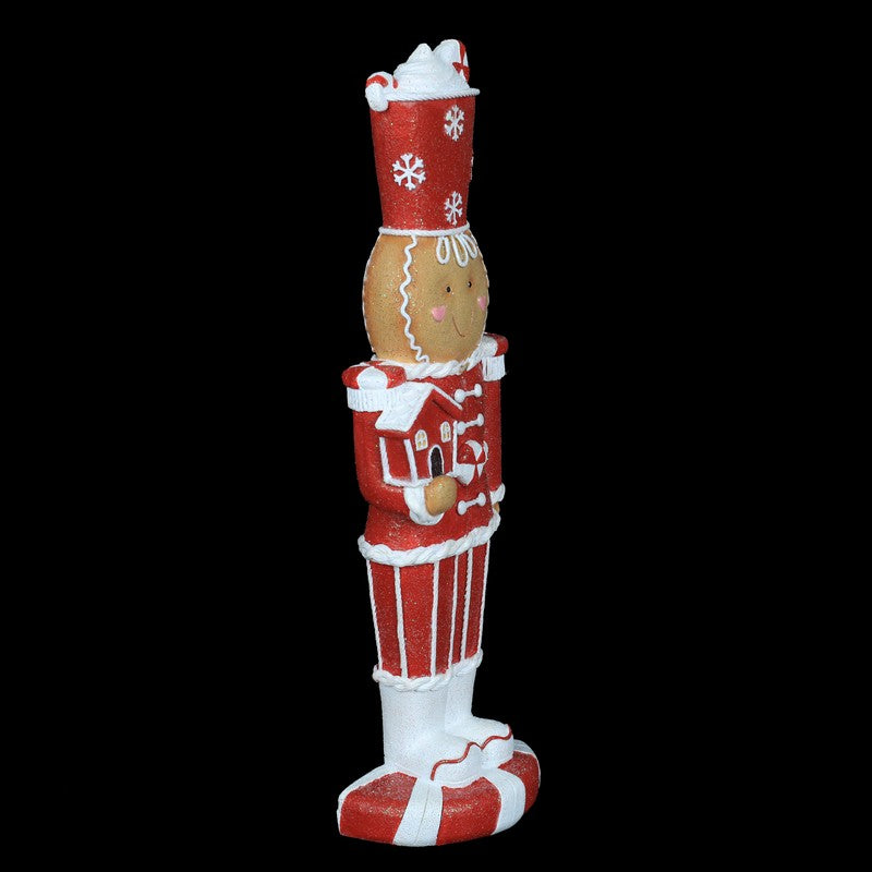 Polyresin Gingerbread Nutcracker 33cm