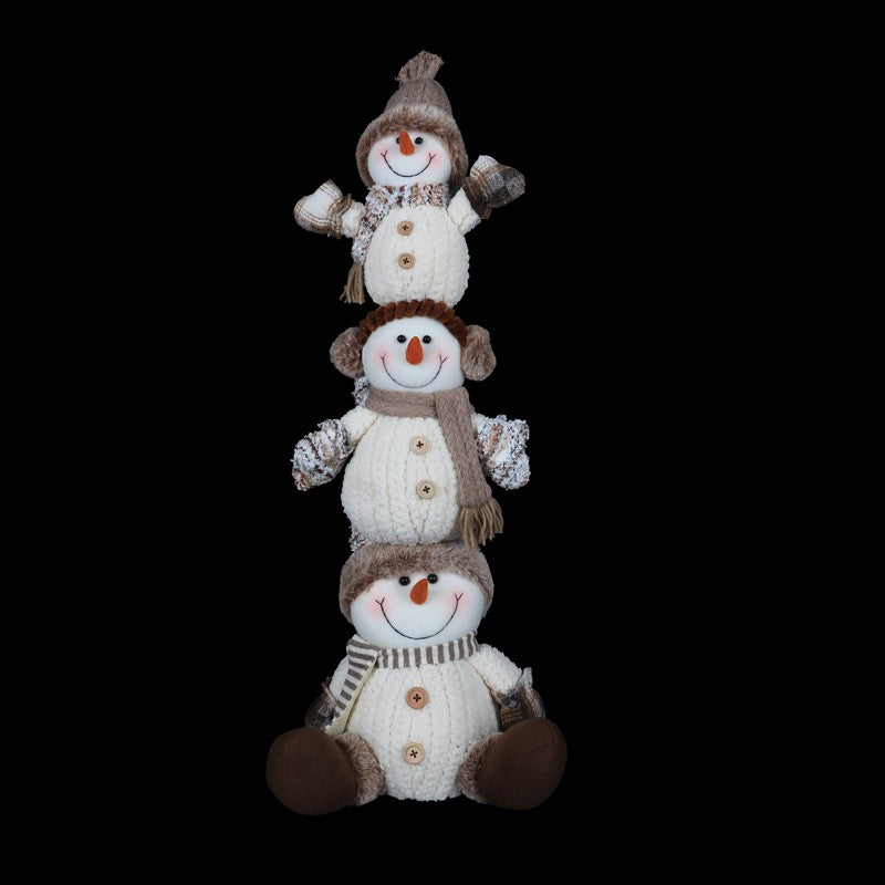 Plush Snowmen Tower 71cm