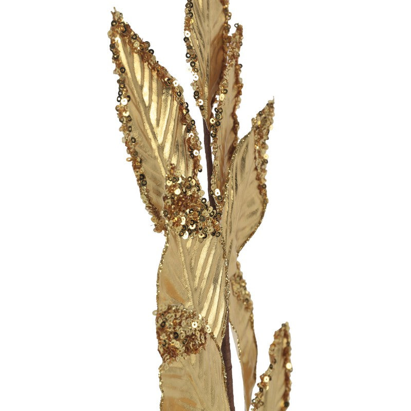 Gold Leaf Stem 75cm