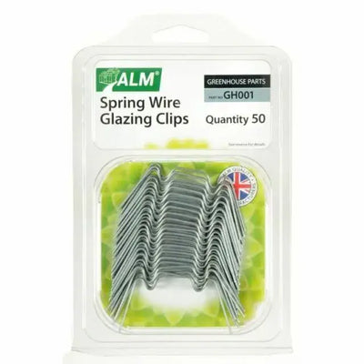 Alm Greenhouse Parts - 50 Spring Wire Glazing Clips Part