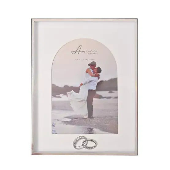 Amore Box Arch Photo Frame with Rings - Various Sizes