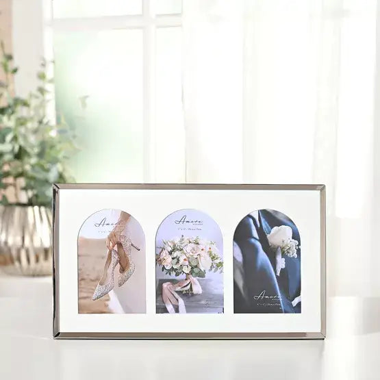 Amore Box Arch Photo Frame with Rings - Various Sizes