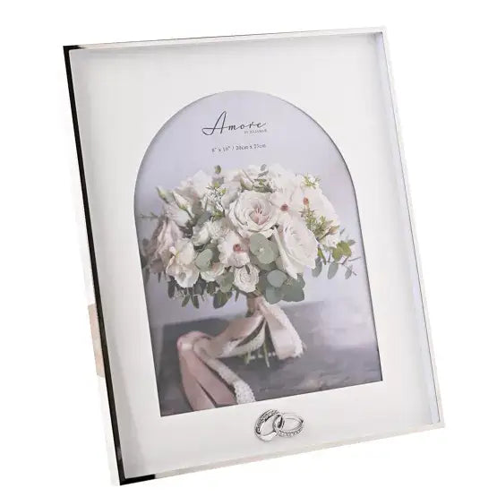 Amore Box Arch Photo Frame with Rings - Various Sizes