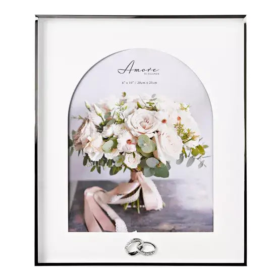 Amore Box Arch Photo Frame with Rings - Various Sizes