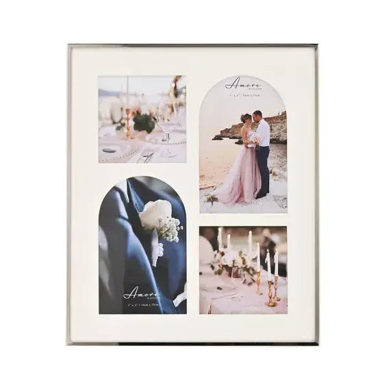 Amore Box Arch Photo Frame with Rings - Various Sizes