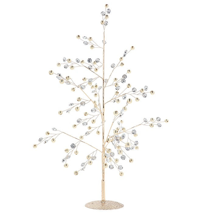 Shimmer Tree Crystal Gold 45cm