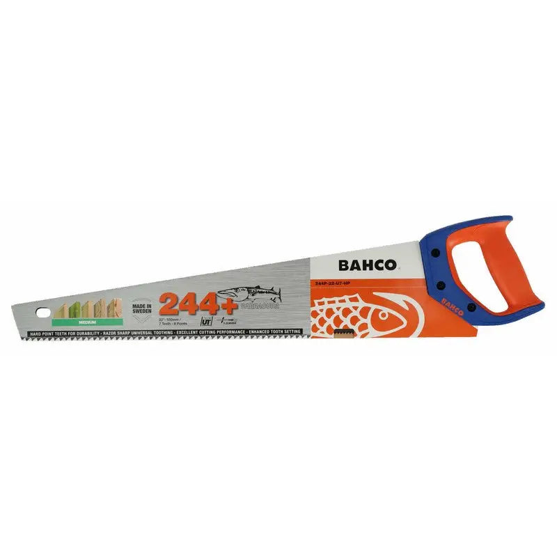 Bahco 244 Hard Point Handsaw Medium 22inch / 550mm 7PI - 8