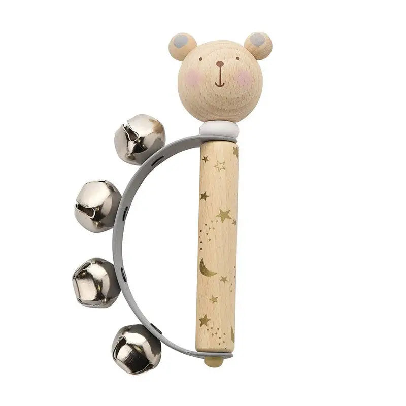 Bambino Wooden Handbells Assorted Designs - 1 Sent Toy