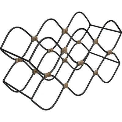 BarCraft Iron Wire Wine Rack - Holds 8 Bottles - WIne Rack