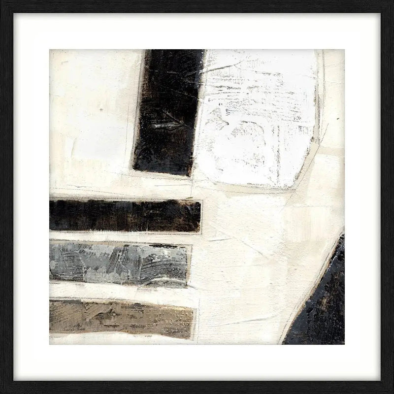 Black Framed Abstract Art 50cm - 2 Designs - A - Homeware