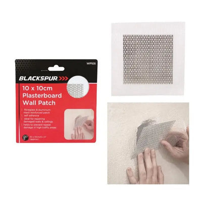 Blackspur Plasterboard Wall Patch 10 x 10cm - DIY Tools &