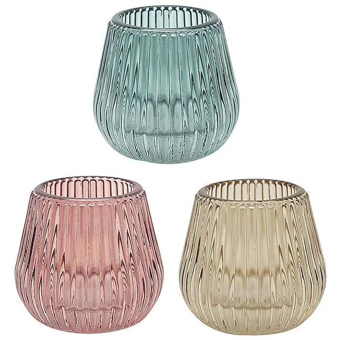 Bright Glass Range - Including Vases Candle Sticks Tealight