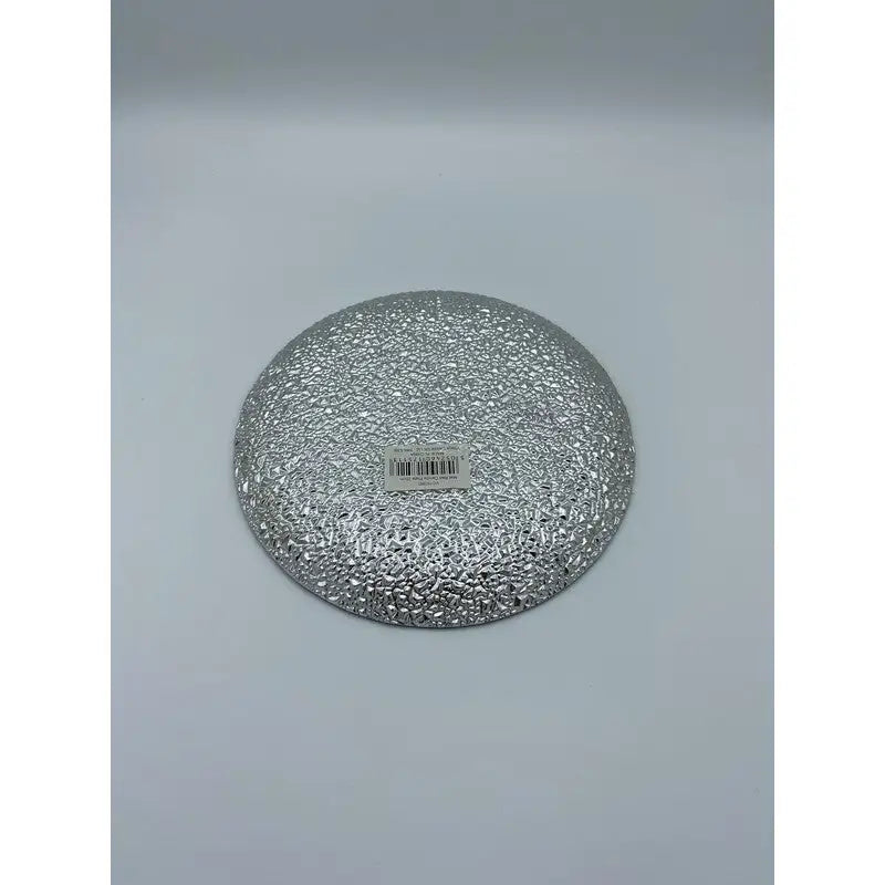 Candle Plate 20cm - Available in Metallic Gold Silver or Red