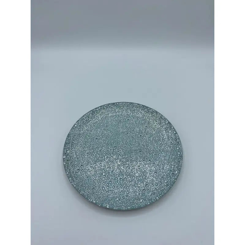 Candle Plate 20cm - Available in Metallic Gold Silver or Red