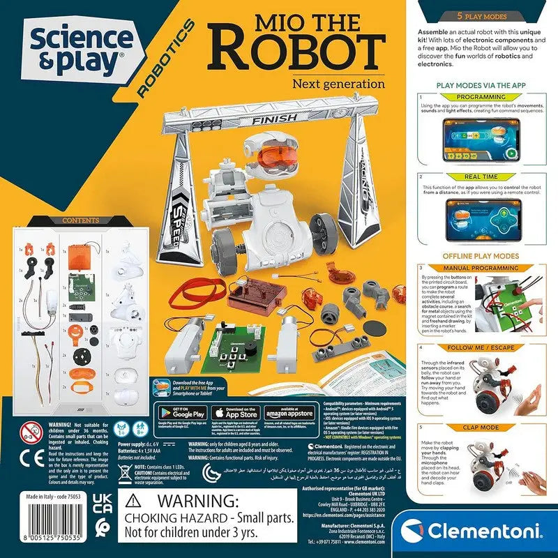 Clementoni MIO Robot Building Set - (30 x 7.7 x 30cm)