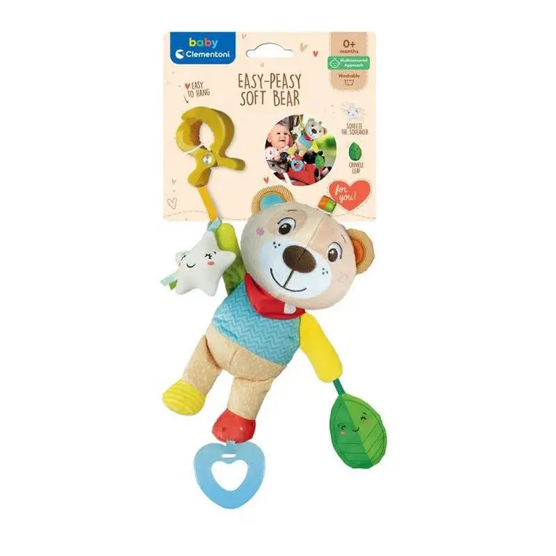 Clementoni Soft Plush Sensory Toys Children’s Rattles For